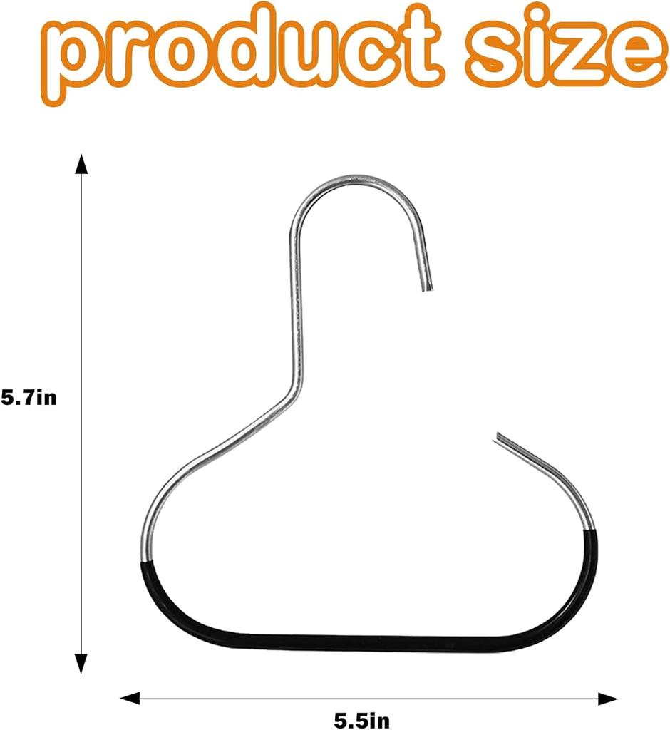 2-Pack Over Door Hooks - Space Saving Entryway Organizer for Holiday Guest Coats & Bag Storage