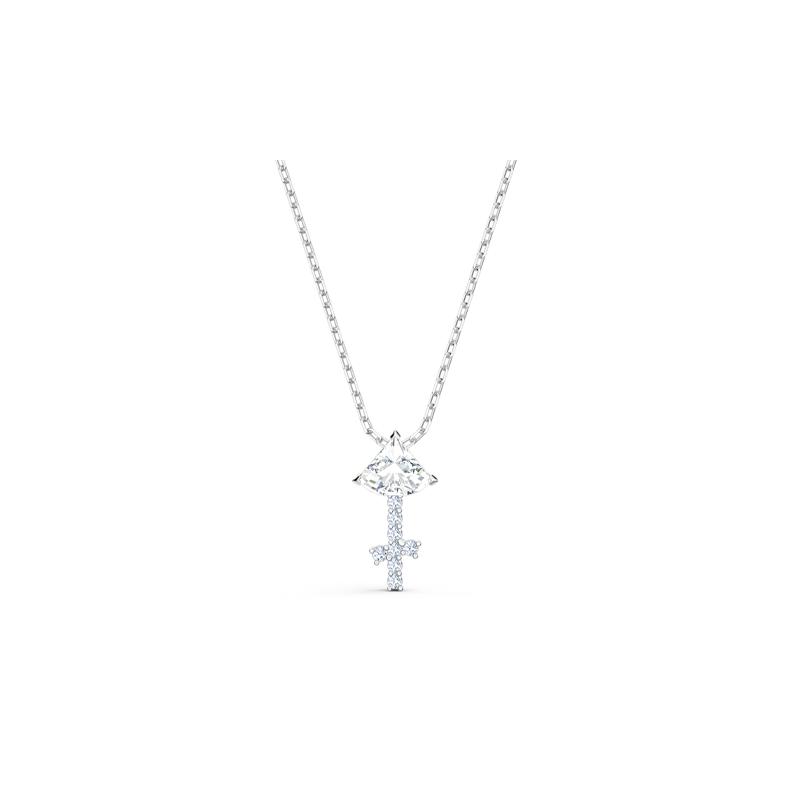 Swarovski Constellation Sagittarius Artificial Crystal Necklace Women s Silver 5563897 серебряный