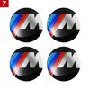 För BMW M E46 E90 E60 Bilklistermärke 56/65mm Bilfälg Centerkåpa Klistermärken 4St Stadig Fast Klistra Anti Lös Emblem Fälg Dekal Vattentät CVB1