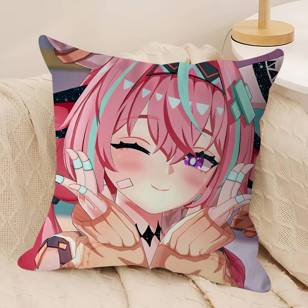 Genshin V-Varesa Cushion Cover Pillow Cover Decor Pillowcase Printed Cushion Case For Couch