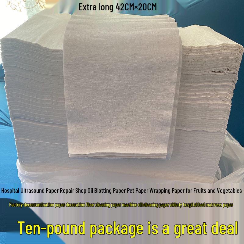 

10-lb Pack Large Newsprint Old-Fashioned Bulk Flat Toilet Paper for Wiping Oil & Pet Use