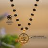 Gold Plated Karungali Necklace | Authentic Karungali Beads | Spiritual Protection & Positivity | Handmade Mala for Men & Women