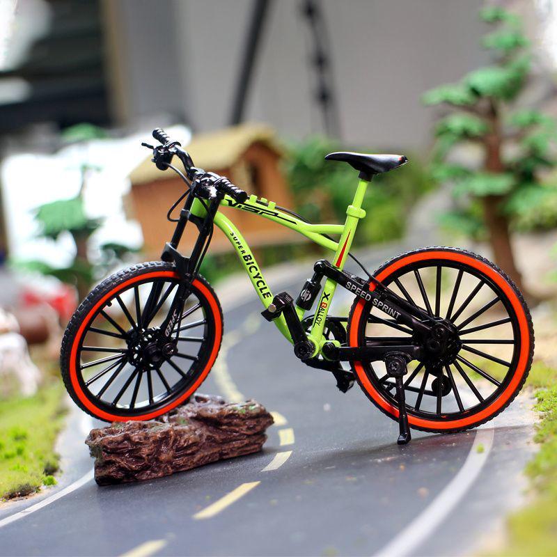 Off-Road Mountain Alloy Bicycle Model Ornament - 1:8 Racing Boy Toy Gift