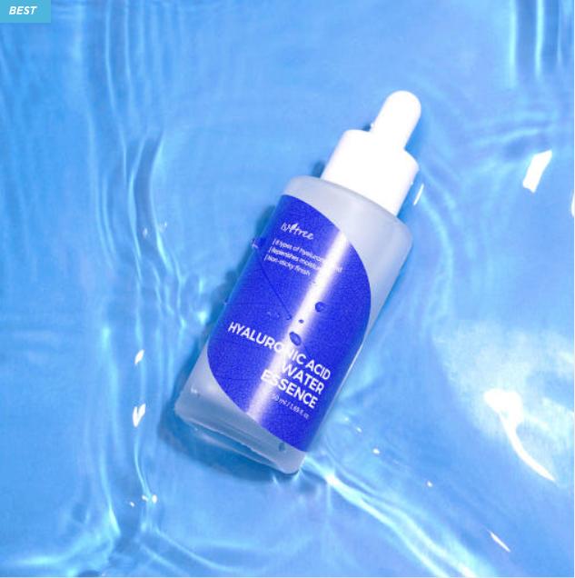 ISNTREE Hyaluronic Acid Water Essence 50ml – Deep Hydration Serum with Low Molecular Hyaluronic Acid