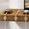 5pcs/set Desktop Fixed Charge Cable Organizer INS Casual Transparent Data Cable Line Winder Phone Charger Organizer