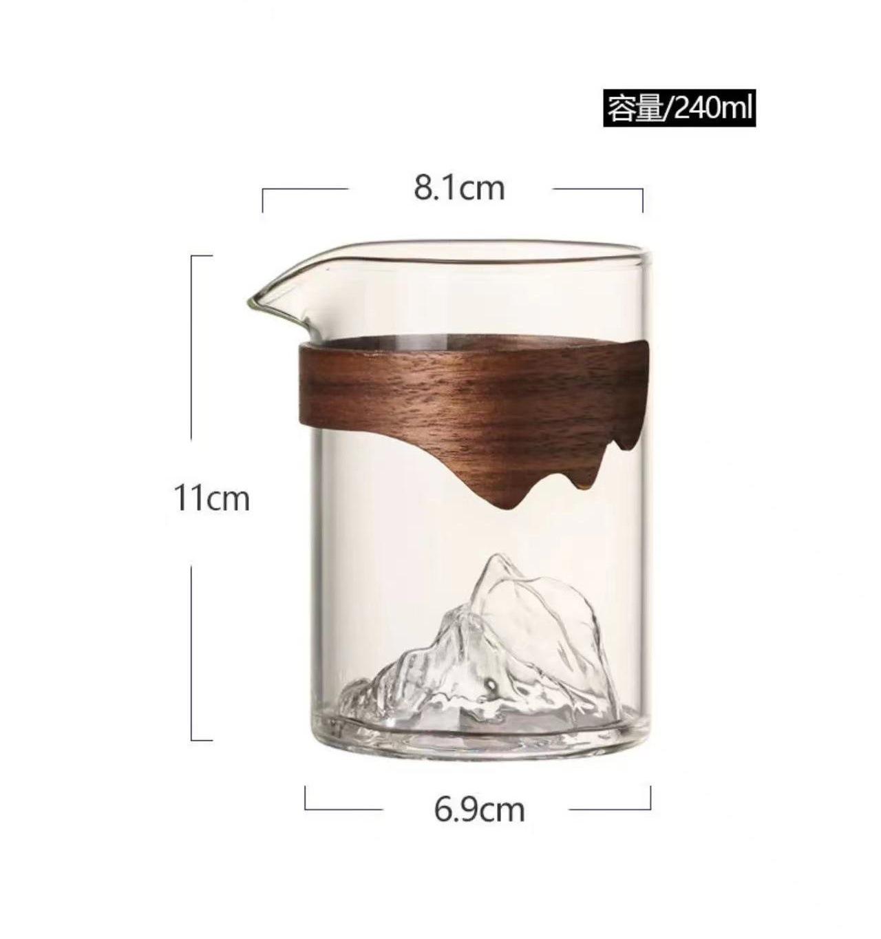 

Гуаньшань Чахай Высокоборосиликатный Высокотемпературный Жаростойкий Прозрачный Гуаньшань Стеклянный Стакан для Воды Чайный Сепаратор Фильтр Защита от Ожогов Чахай