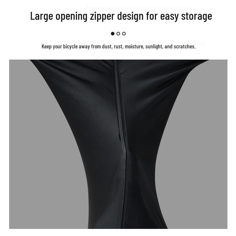 Universal Black Dustproof Bicycle Cover - Mountain & Road Bike Protection