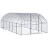 Vidaxl Outdoor Chicken Coop, 3X6X2 M, Galvanized Steel