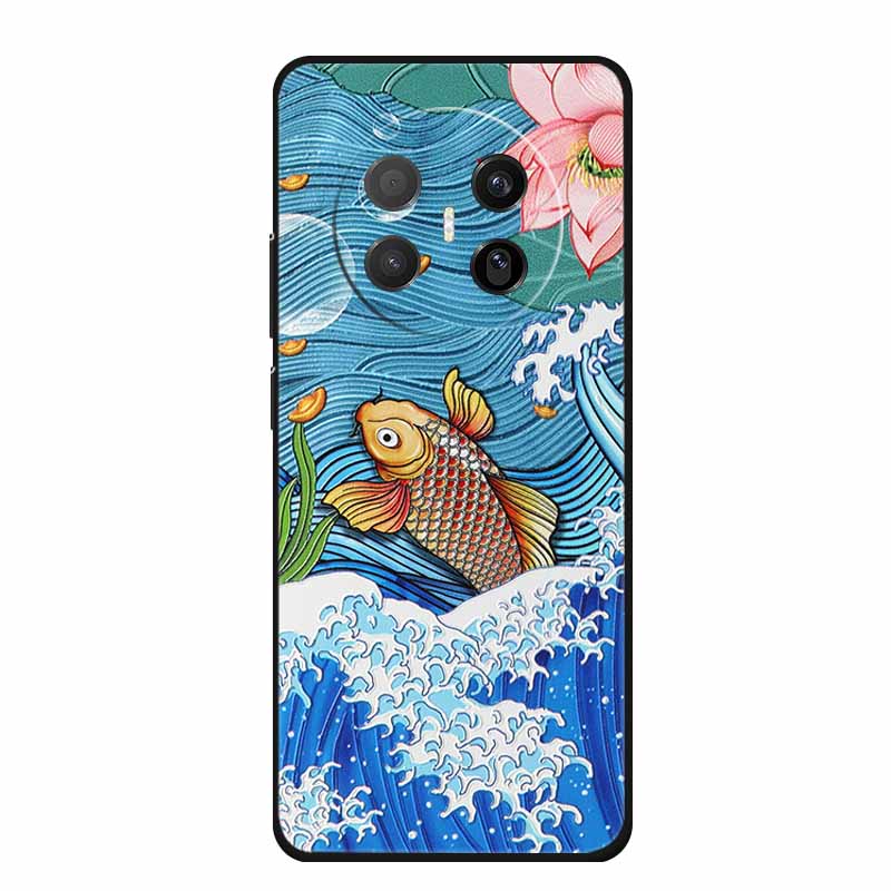 3D Emboss Case For Huawei Mate 70 Air 5G Phone Case Coque Flowers Silicone Soft Back Cover For Huawei Mate 70 Air 2025 Case Capa
