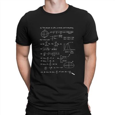 Crazy The Answer To Life Univers TShirts for Men O Neck 100 Cotton T Shirts The Hitchhikers Guide To The Galaxy Film - Men's ...