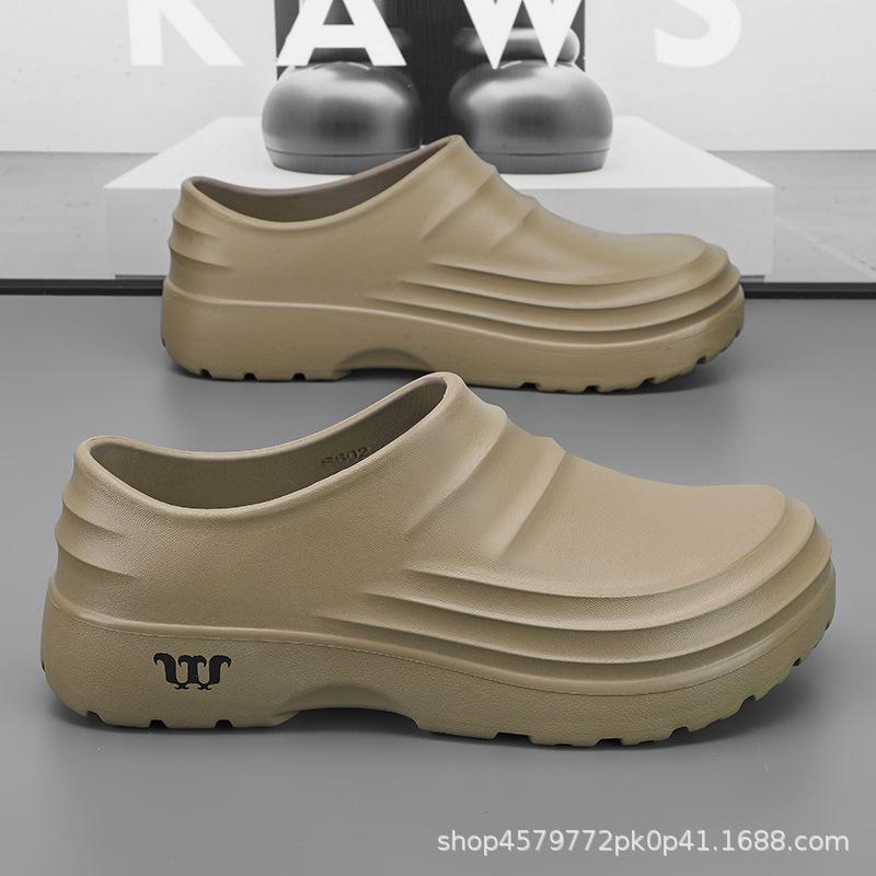 

Жіночі гумові чоботи для чоловіків Дощовик для Rain Man Fishing Boot Парні водонепроникні дощові чоботи Великий розмір Кухонне взуття проти ковзання 44 пісочний