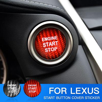 Geschikt voor Lexus NX200 NX300 GS ES200 ES250 CTRX300 accessoires Eénknops Start Decoratieve Stickers voor Ontstekingsapparaat van Koolstofvezel