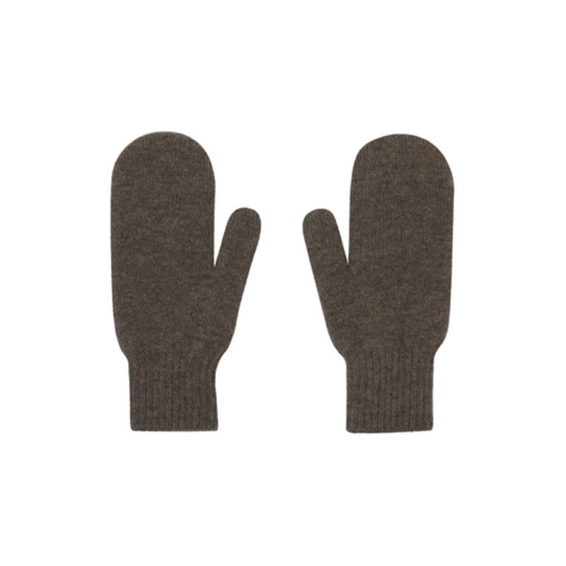 CALLAITE 100% Cashmere Flap Gloves - Charcoal