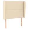 VidaXL Headboard with Ears Cream 93x23x118-128 Cm Fabric3117803