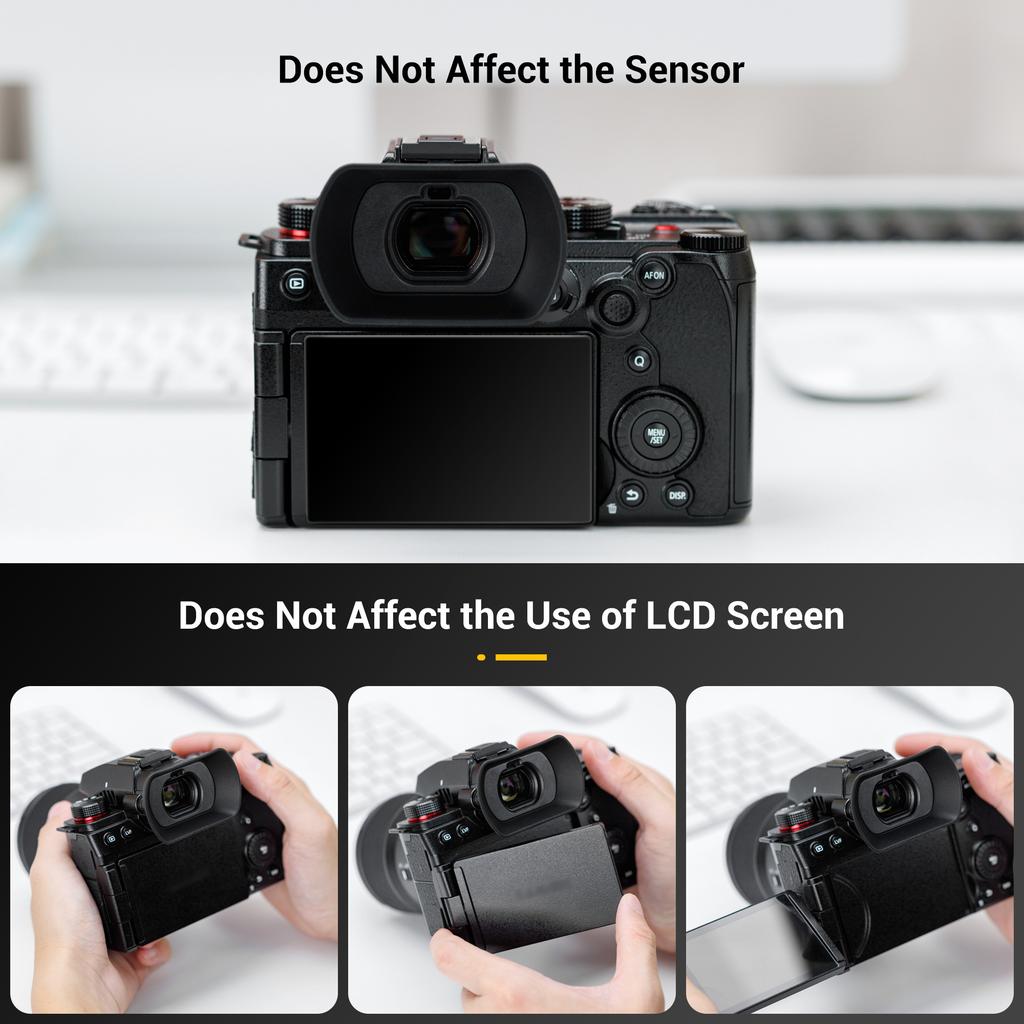 LUMIX S5 S5II S5IIX Eyecup Eyepiece Extended Camera Eye Cup Viewfinder for Panasonic Lumix S5 S5 II S5 IIX S5 II S5 IIX S5M2