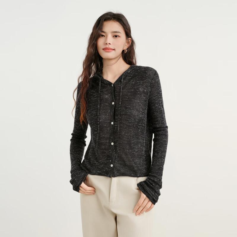 Elva' Island Women's Hooded Knit Cardigan