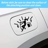 Blilo Funny Girl Car Stickers High Gas Consumption Decal Fuel Gage Empty Stickers Fit Car, Trucks, Motorcycle, SUV (Black/Girl)