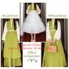 Fashion Lolita Petticoat Without Hoop Cosplay Ball Gown Petticoats White Breathable Wedding Petticoats Party Dress