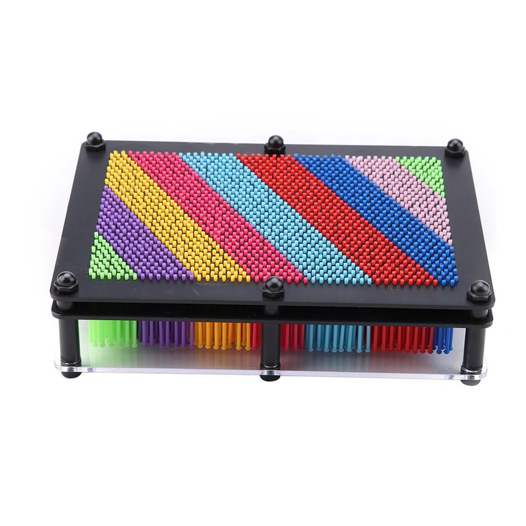 3D Pin Art Board Novel Pin Art Toy for Kids and Adult Gift (Black Large)