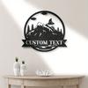 Distinctive Custom Metal Sign Mountain Cabin Wall Decor Rustic Outdoor Home
