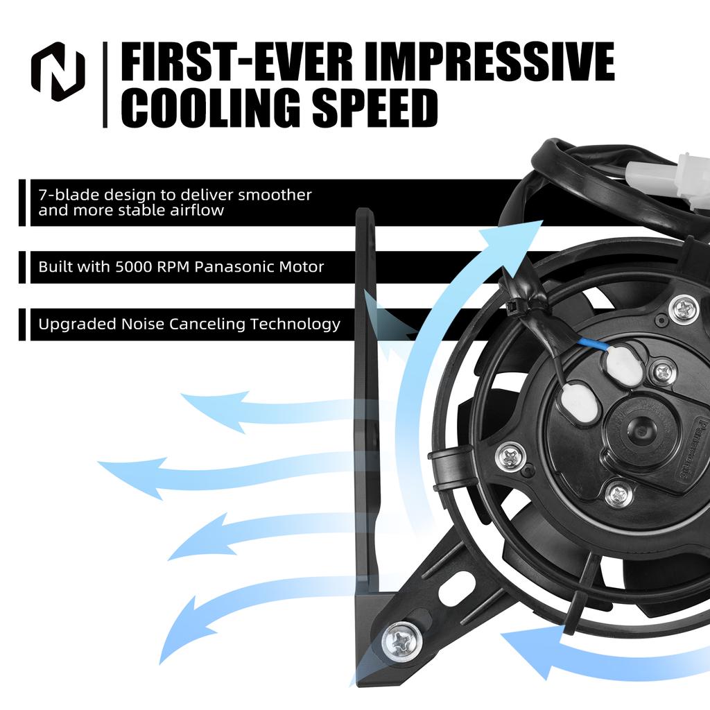 For GasGas EC 300 2021-2023 EC 250 ECF 350 MC250F EX 300 EXF 350 450 12V Electric Radiator Cooling Fan Bracket For KTM EXC 300