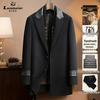 2025 Men's Mid-Length Double-Breasted Wool Cashmere Coat