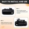 1 Piece Matte Black Car Exterior Left Side Door Handle – Plastic + Metal