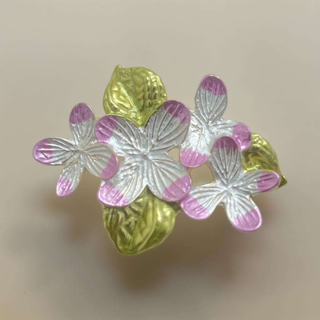 Luxury Butterfly Orchid Brooch Exquisite Vintage Style Pin for Coat/Scarf/Bag High-End Gift Choice