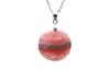 KOUOKU Old Inca Rose Pendant Necklace K18 Gold Plated Silver S925 Engraved Ring Metal Allergy Friendly Natural Stone Power Stone [K Memories]