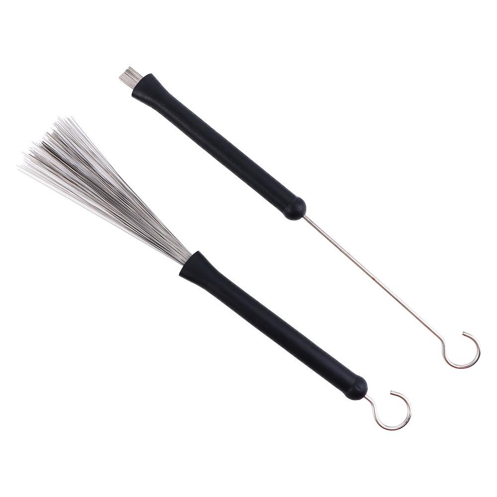 Metal Wire Retractable Sticks Percussion Instruments Percussion Part Drum Brushes Music Cleaning Sticks Brush Musical Cleaner