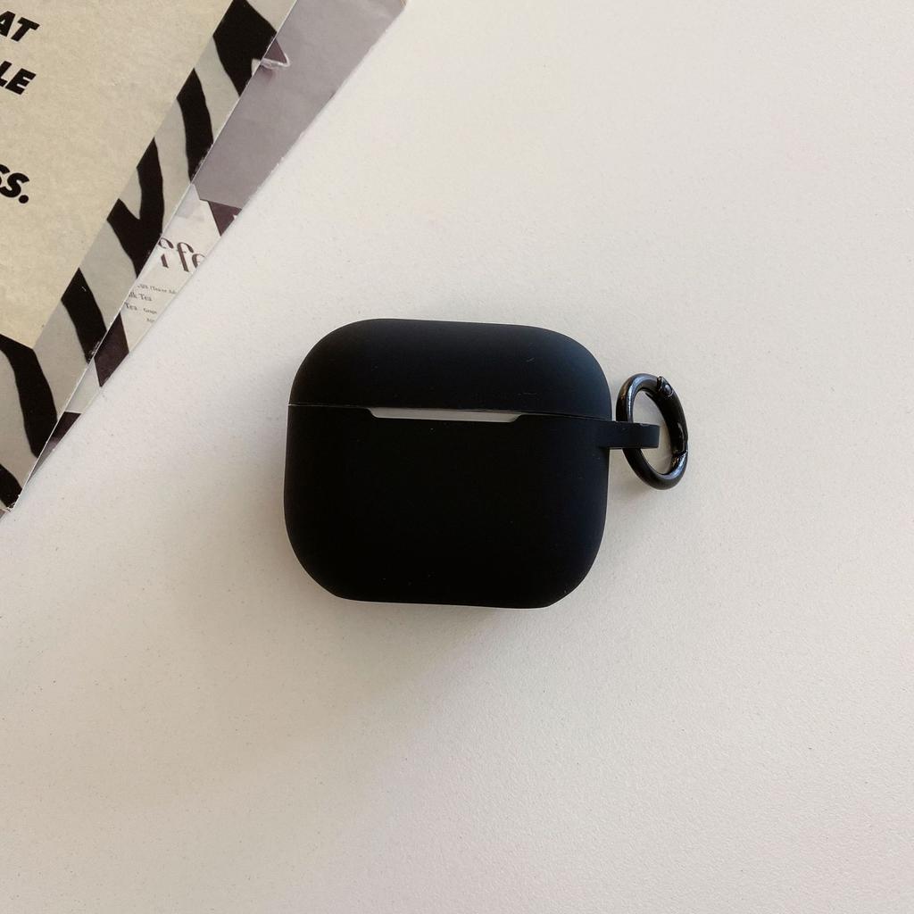 Simple and soft liquid silicone drop-proof earphone case Compatible with AirPods 1 generation/1/1/black Pro1nd
