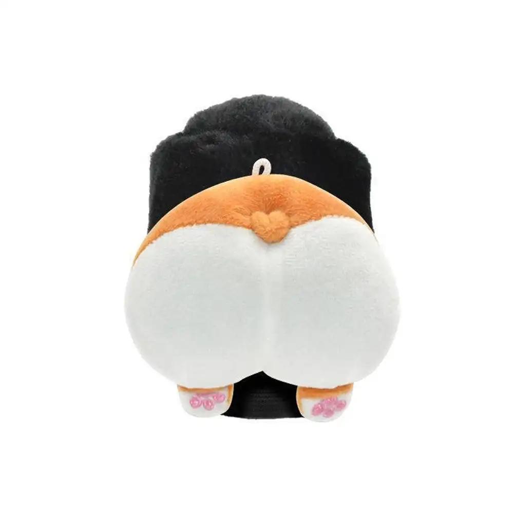 Cute Cartoon Car Gear Shift Cover Soft Plush Auto Shifter Hand Brake Case Seat Belt Rearview Mirror Cover Car Accessories