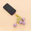 Fashion Multi-color Bag Pendant PU Leather Handmade Flower Key Chain Tulip Flower Keychain Bag Decoration