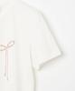 MILLO WOMEN Pearl Ribbon T-Shirt [White]