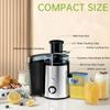 Electric Juicer 400W Stainless Steel Centrifugal Fresh Juice Machine Easy To Clean and Anti-Drip 3 Speeds Fruit Vegetable Juicer