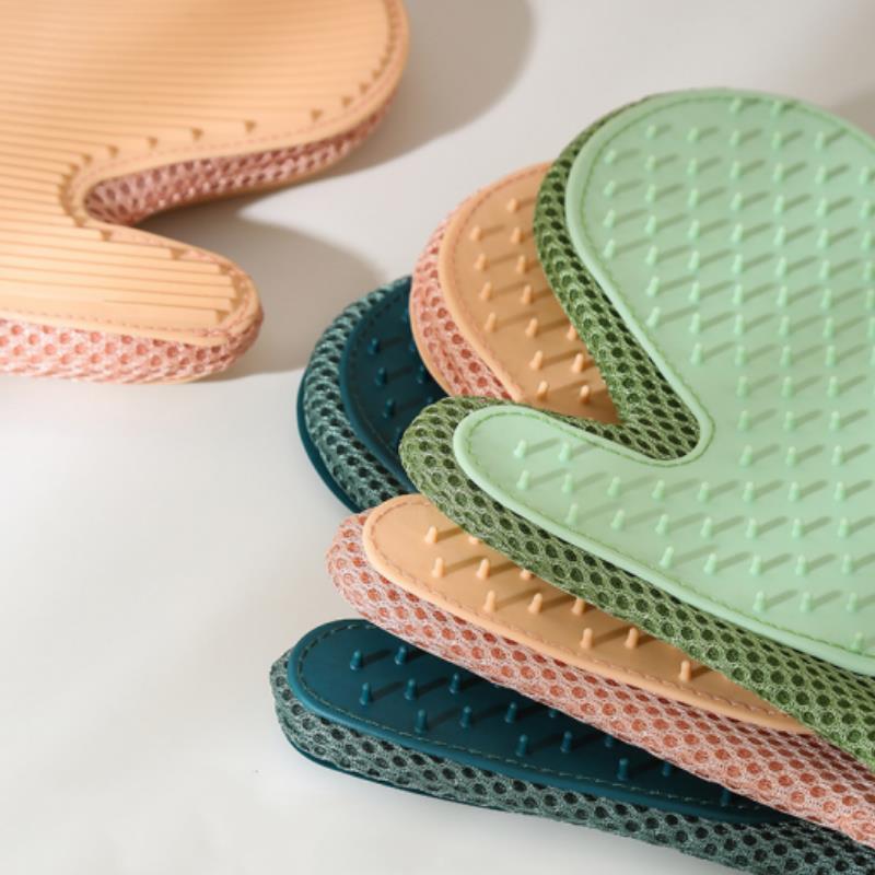 Pet Hair Glove Comb Pet Dog Cat Grooming Cleaning Glove Deshedding Hair Remover Massage Brush Animal Supplies Cat Accessoies