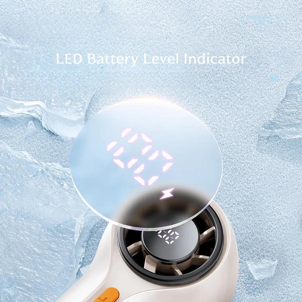 SUOYING High-Speed Handheld Mini Fan, Compact Micro Electric Fan, Desktop, Quiet Long-Lasting USB Rechargeable Fan, White