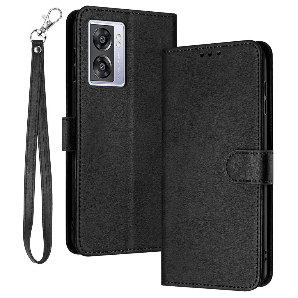 For Oppo A57 (2022) 5G/A77 5G/A57 4G/A57e 4G/A57s 4G/A77 4G/A77s 4G/OnePlus Nord N20 SE 4G Leather Phone Stand Case