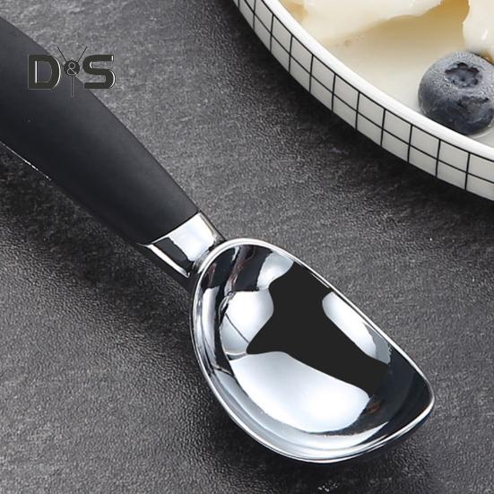 Cuchara para helado, cuchara para fruta de alta dureza, adorable, suave, de aleación de zinc