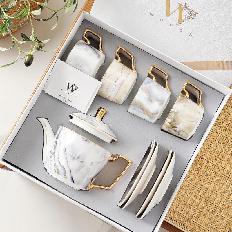 WOOCH Light Luxury Gold Sand Teaware Gift Set