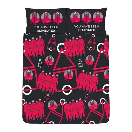 Squid Game Symbols Reversible Duvet Set