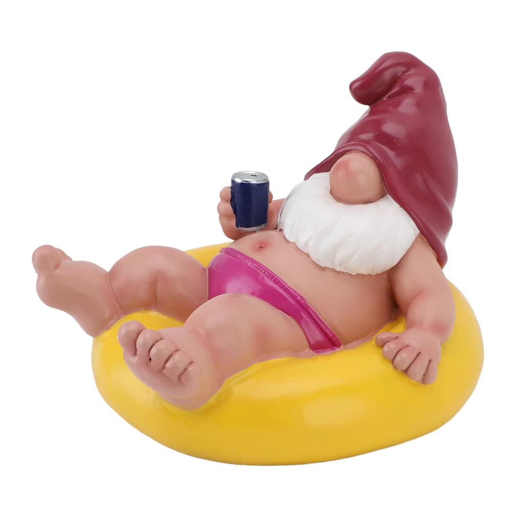 Pool Schwimmer Gnom Statue Harz Pool Party Entspannend Lustig Garten Schwimmende Gnom Figur für Außendekor