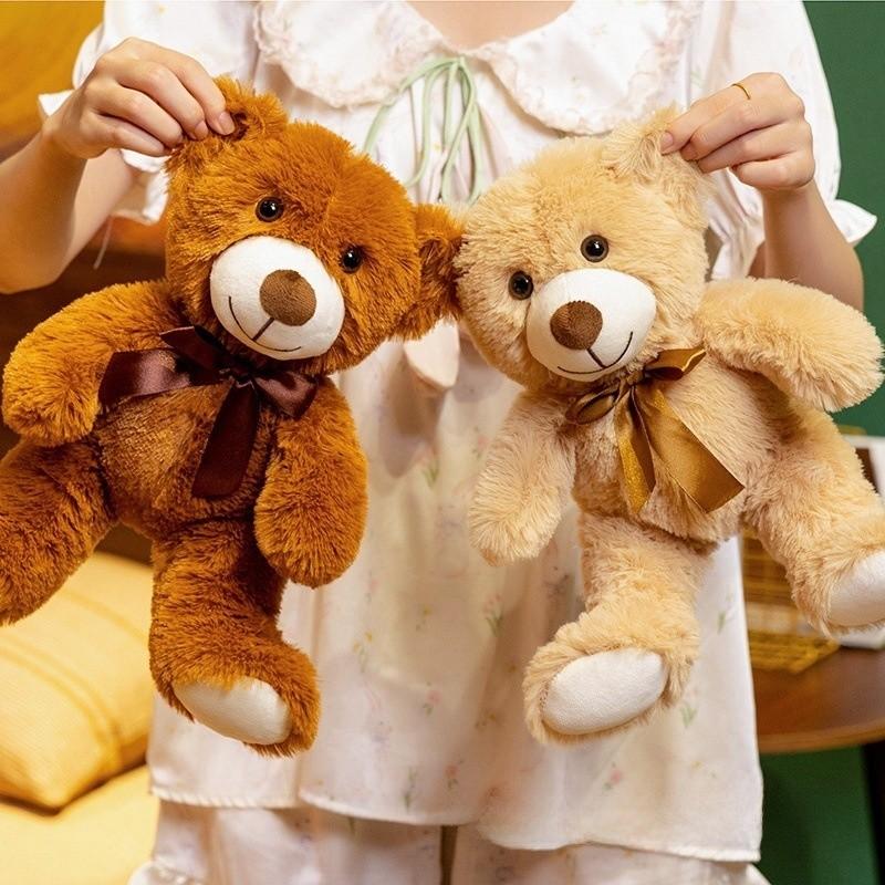 Plush Bear Toy For Kids Gift Soft 3d Cotton Stuffed Animal For Children