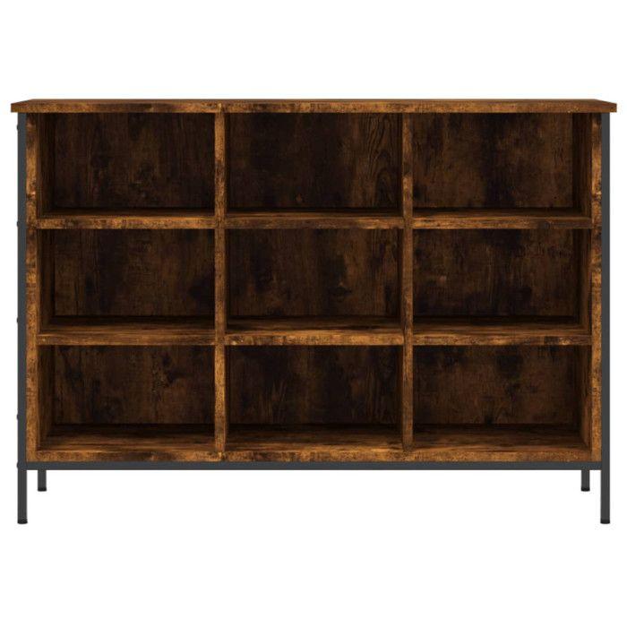 VidaXL Armoire à chaussures chêne fumé 100x35x70 cm bois d'ingénierie 831845