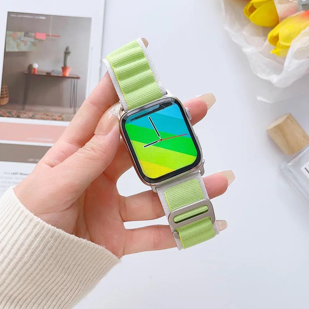 Alpine Loop Band for Apple Watch Strap 49mm 44mm 40mm 45mm 41mm 42mm 38mm Bracelet iWatch Ultra Series 7 6 5 3 Se 8 9 CorreaBelt