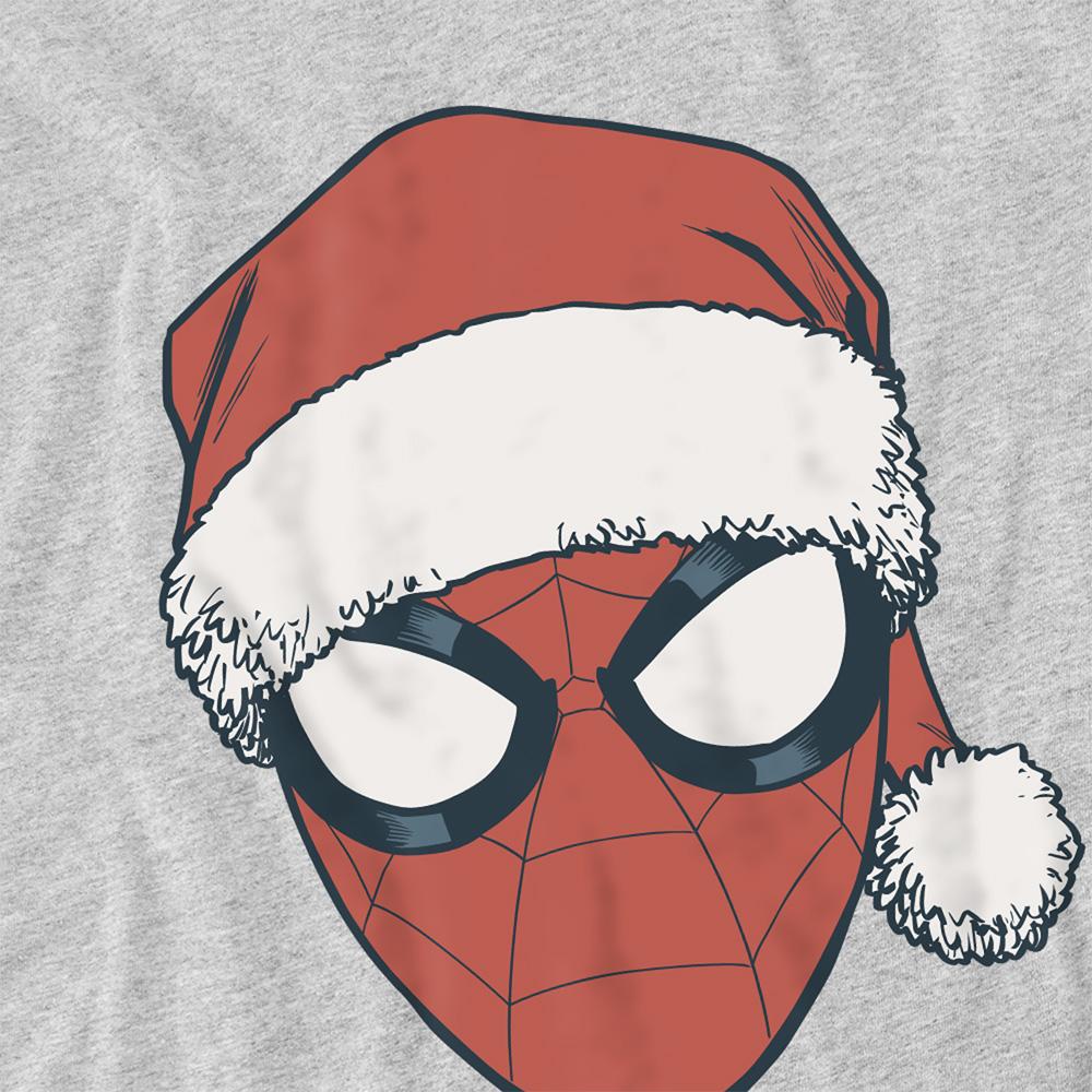 Spider-Man Unisex Adult Santa Hat Christmas T-Shirt