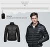 2024 Men's Short White Duck Down Jacket: Lightweight and Stylish for Middle-Aged and Elderly Men
