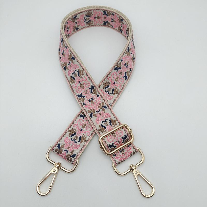 New Jacquard Women's Bag Strap One Shoulder Oblique Span Women's Bag Parts Accessories Replacement Strap Adjustable Bag Strap