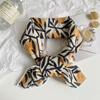 Hair Band Flower Print Scarves Sunscreen Headscarf Retro Small Square Scarf  Ladies