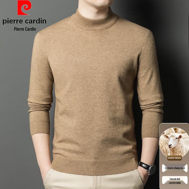 Pierre Cardin Men's Slim-Fit Semi-Turtleneck Wool Blend Sweater
